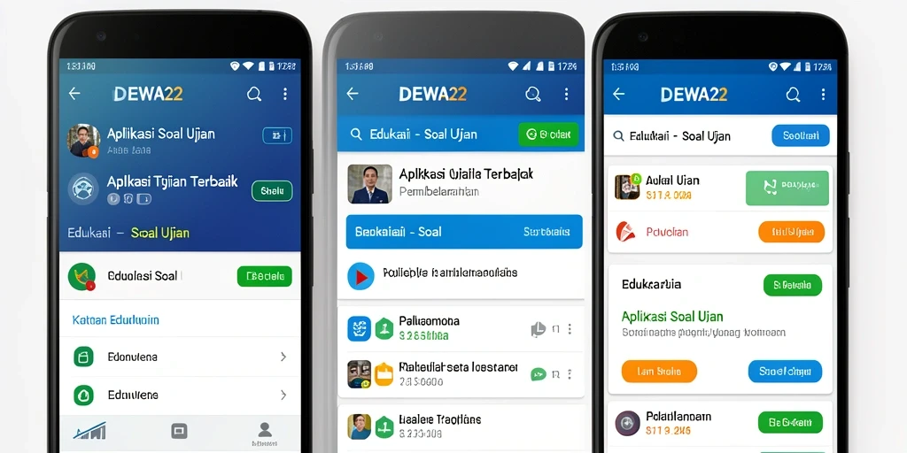 Tampilan antarmuka aplikasi DEWA22 yang interaktif dan mudah digunakan.