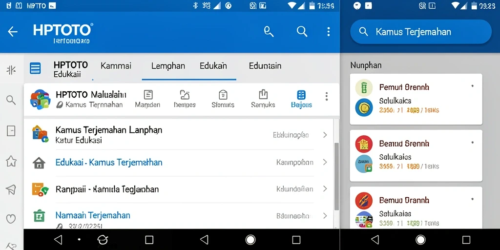 Antarmuka HPTOTO yang sederhana dan fungsional.