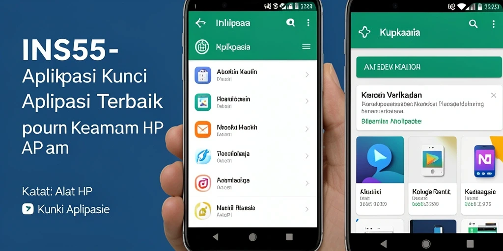Tampilan antarmuka aplikasi Kunci Aplikasi INS55 yang mudah digunakan.