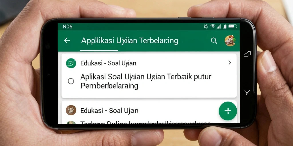 Antarmuka N06 menampilkan berbagai soal ujian interaktif.