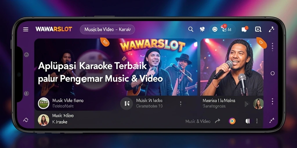 Tampilan antarmuka WAWARSLOT yang menarik untuk karaoke.
