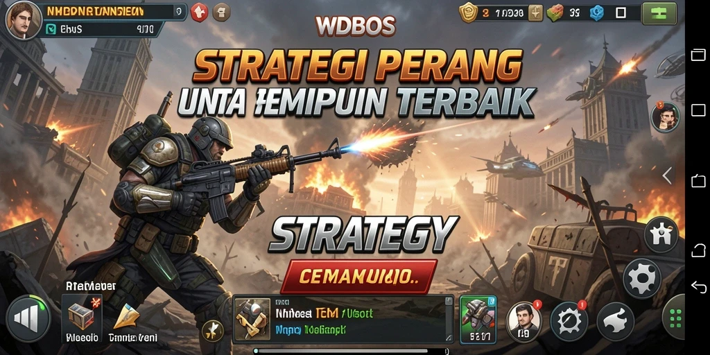Antarmuka pengguna WDBOS yang menarik dan fungsional dalam game Strategy.